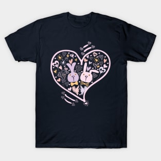 Two Cute Bunnies in Love T-Shirt